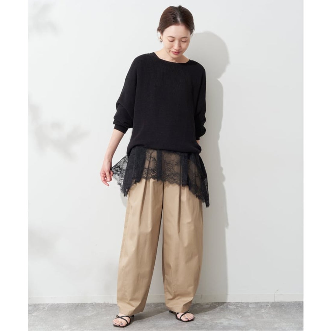 スローブ イエナ SLOBE IENA 《WEB限定/追加6予約》レースコンビ