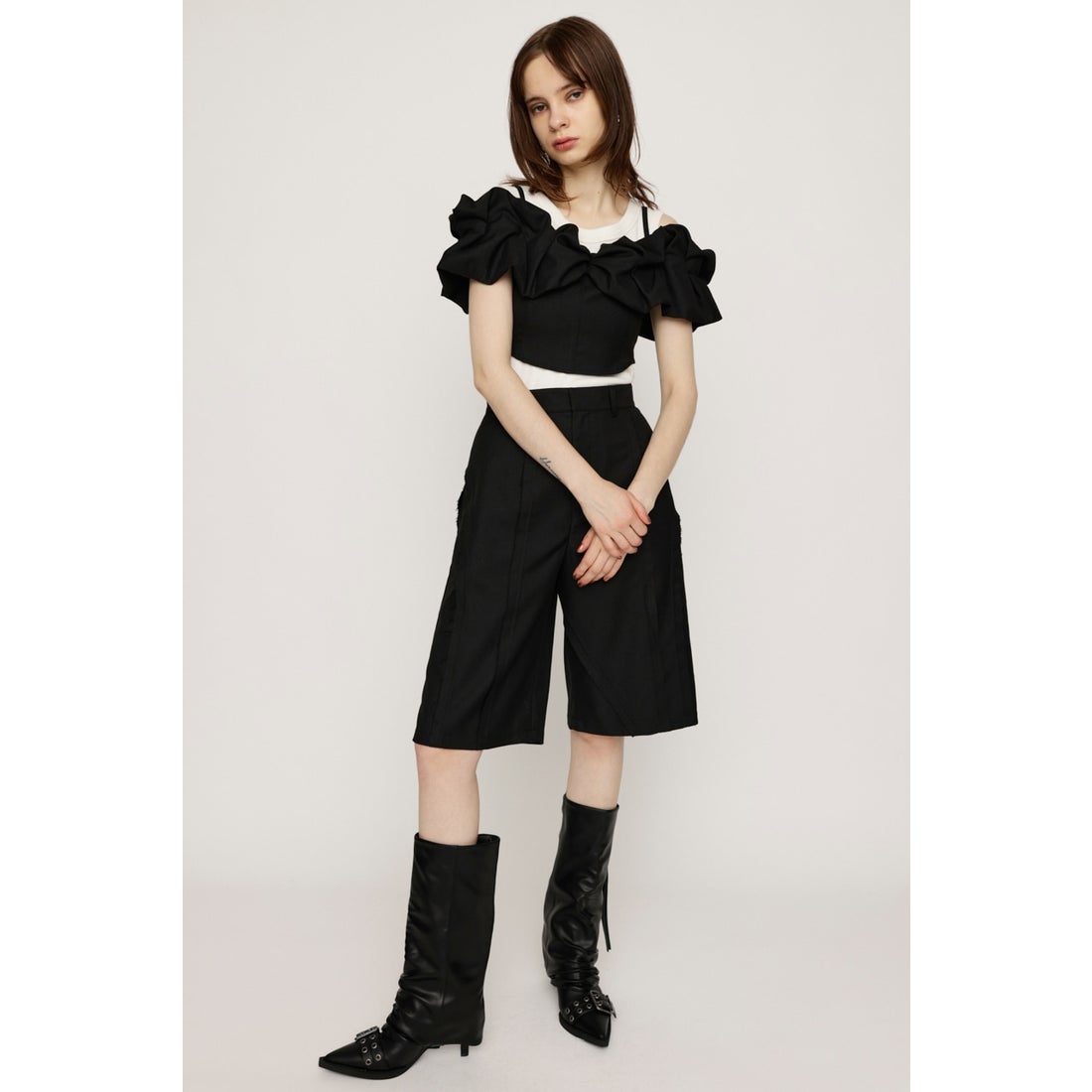 SLY BELTED 2WAY ブーツ BLK -ファッション通販 FASHION WALKER