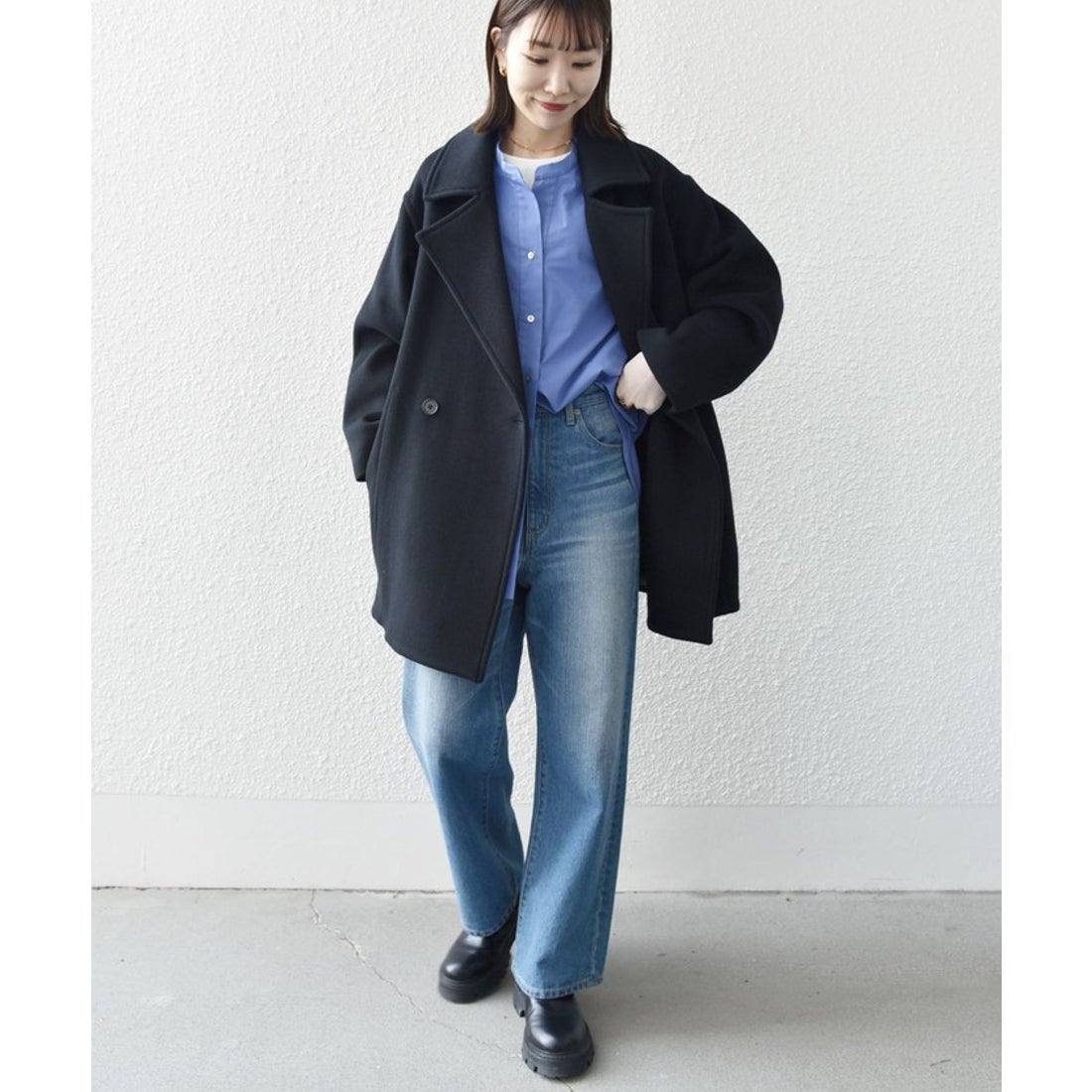 シップス エニィ SHIPS any SHIPS any: テーラード コクーン ショート