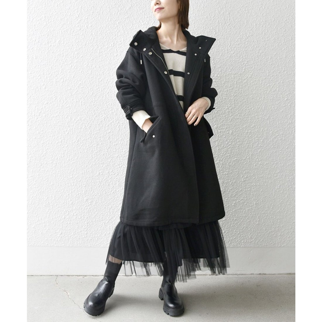 シップス エニィ SHIPS any SHIPS any: メルトン ウール ミックス M