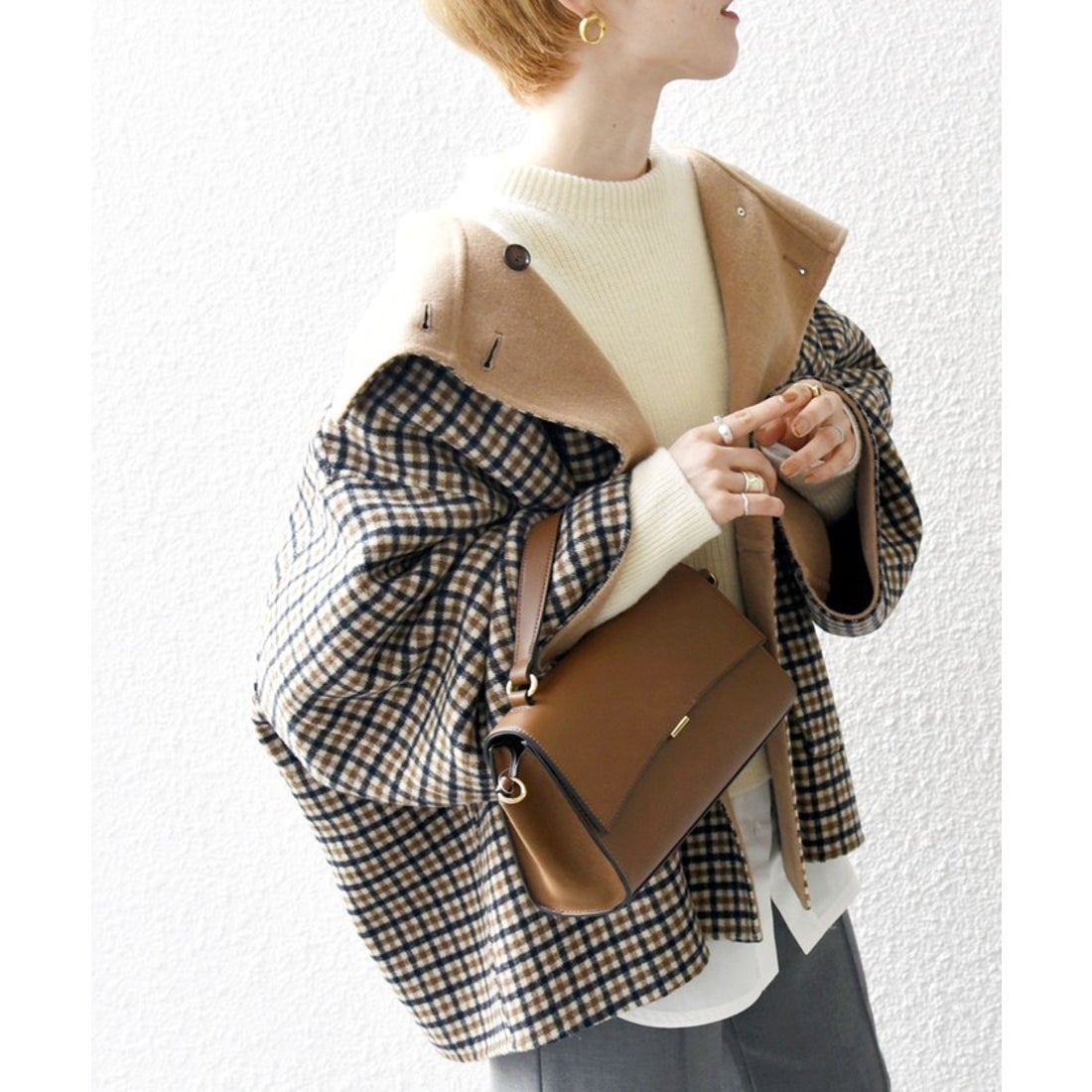 シップス エニィ SHIPS any SHIPS any: リバー スタンドカラー