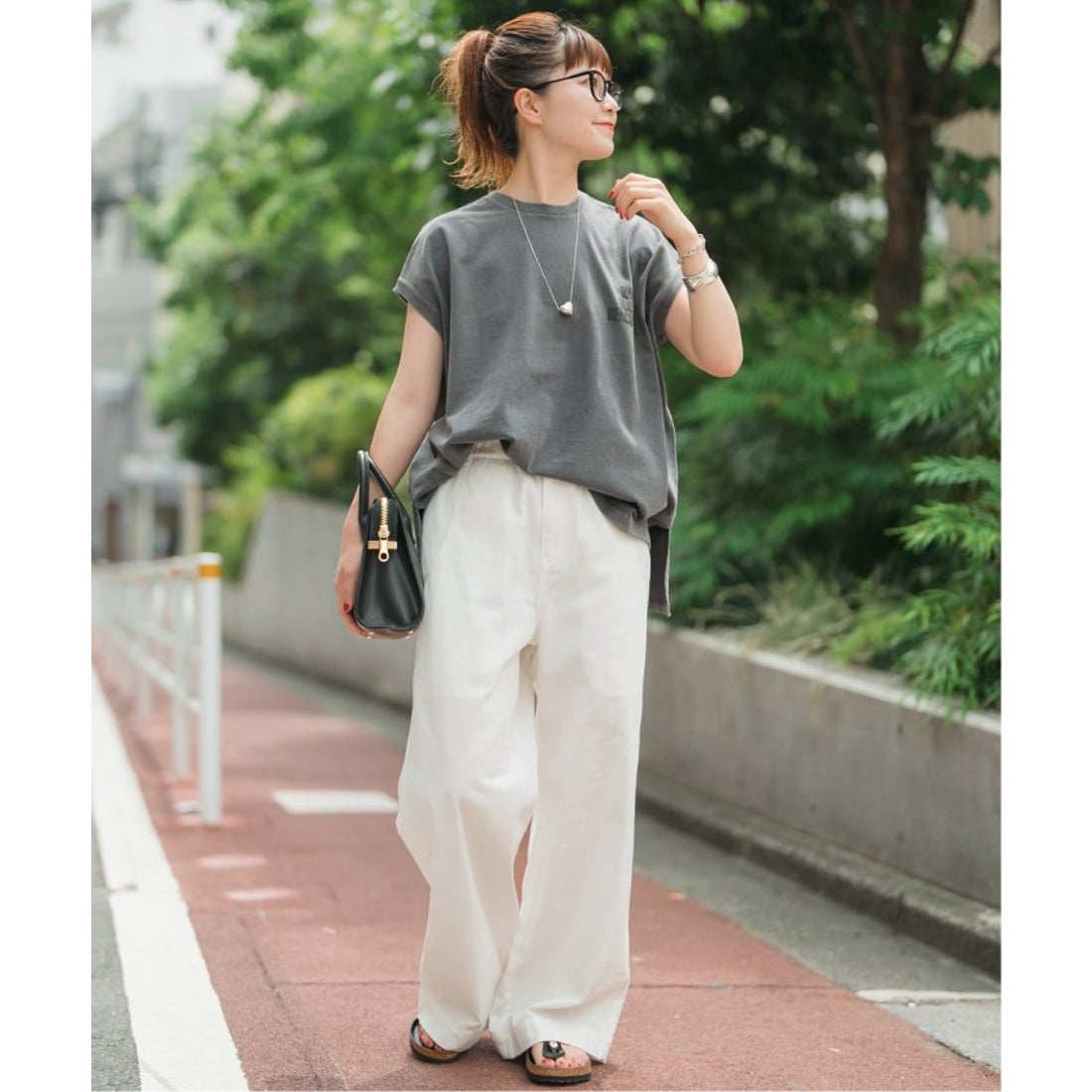 スピック＆スパン Spick & Span 《追加》ギャザーチノ （ピンク