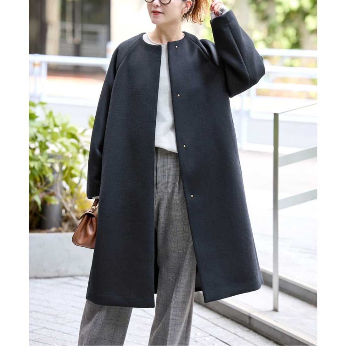 スピック＆スパン Spick & Span S160ビーバーノーカラーコート