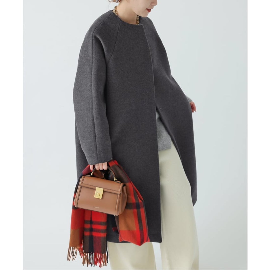 スピック＆スパン Spick & Span 《追加》S160ビーバーノーカラーコート