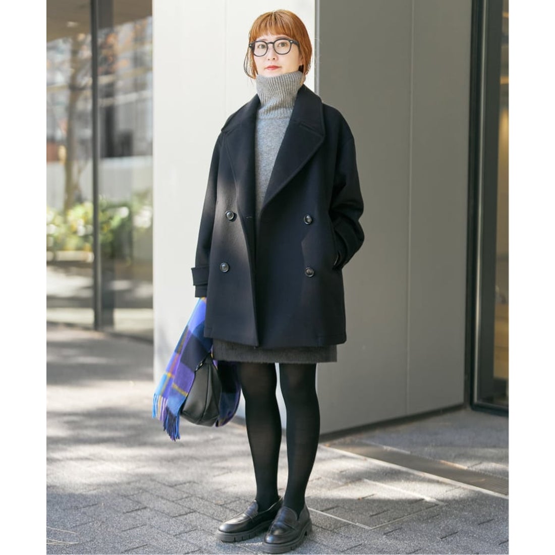 Spick and Span グレーウールコート フリース襟付き ✨新品・タグ付き