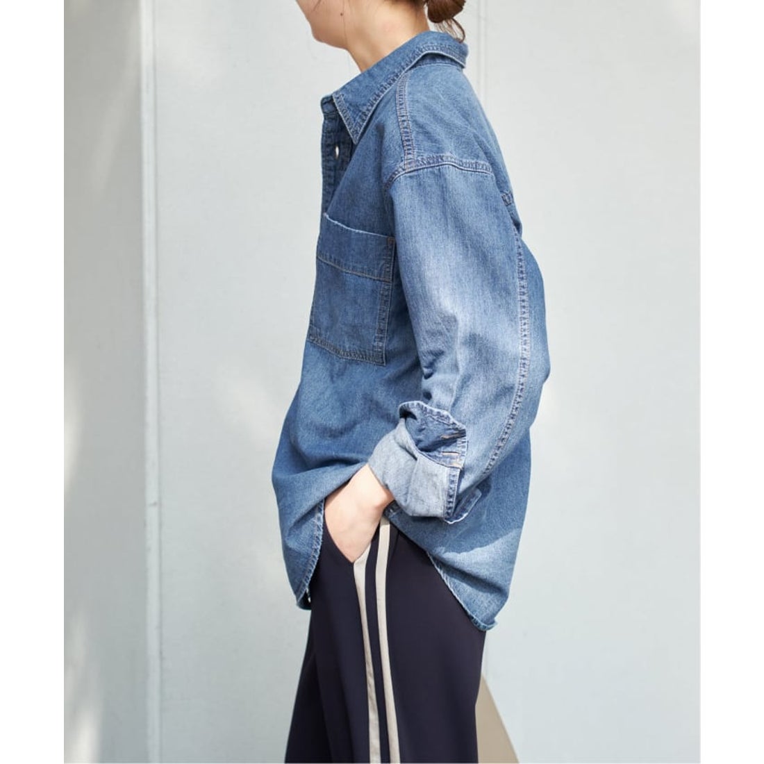 スピック＆スパン Spick & Span 《追加2》ライトオンスデニムシャツ