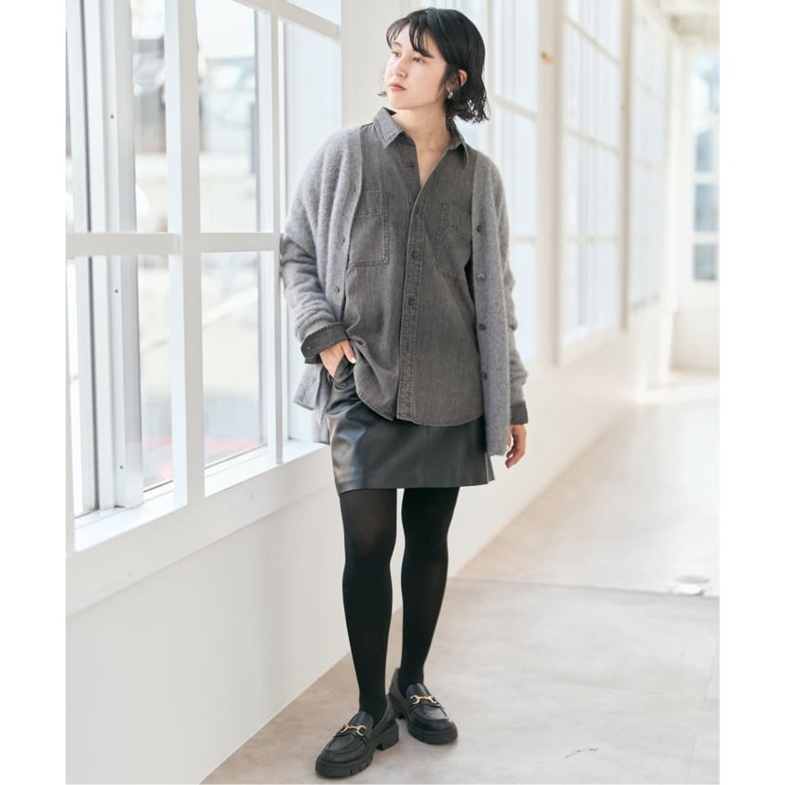 スピック＆スパン Spick & Span 《追加2》ライトオンスデニムシャツ