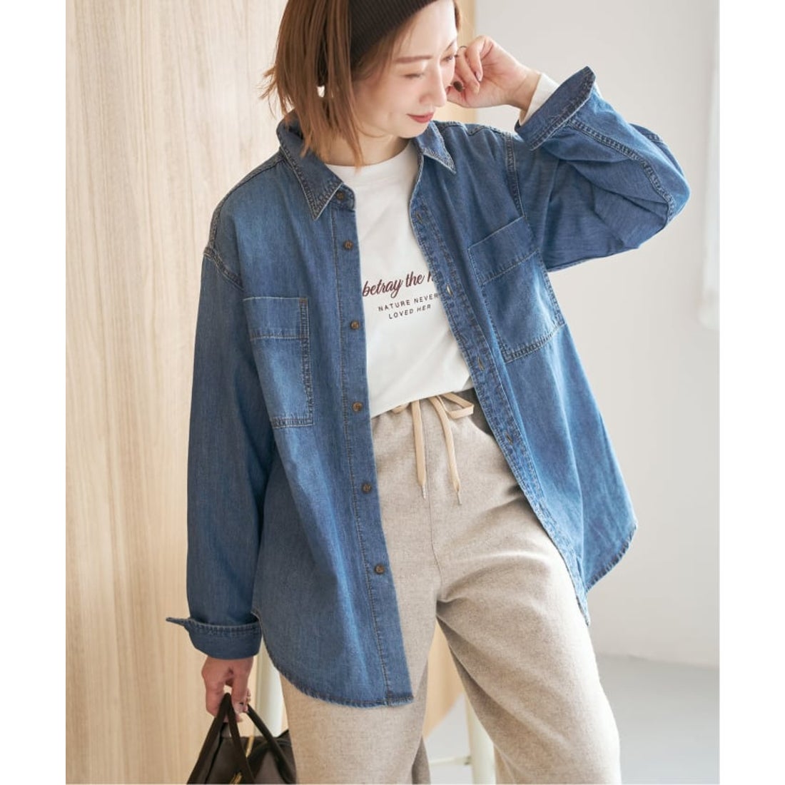 スピック＆スパン Spick & Span 《追加2》ライトオンスデニムシャツ