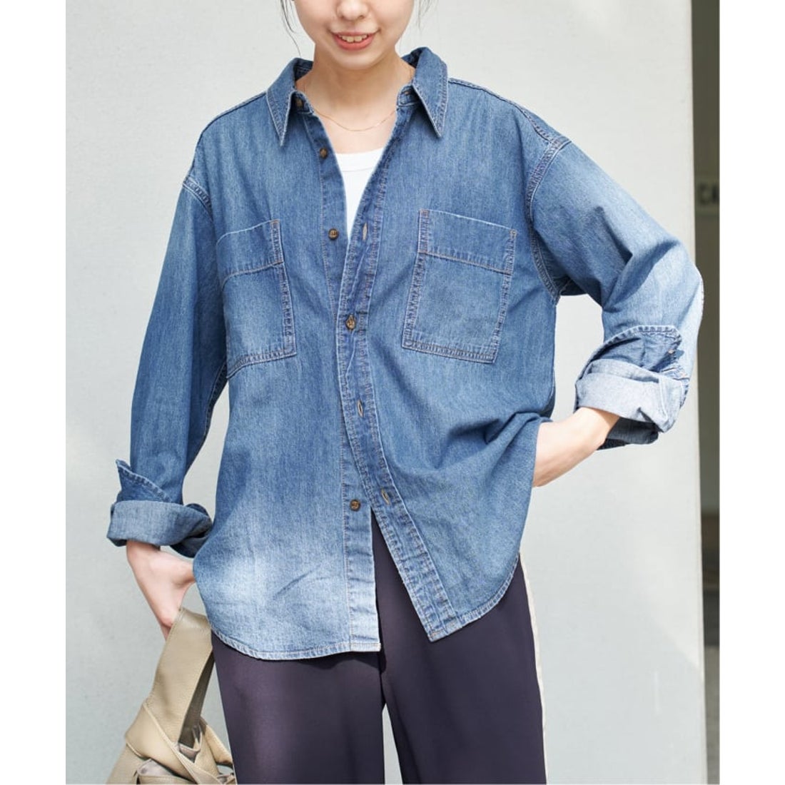 スピック＆スパン Spick & Span 《追加2》ライトオンスデニムシャツ