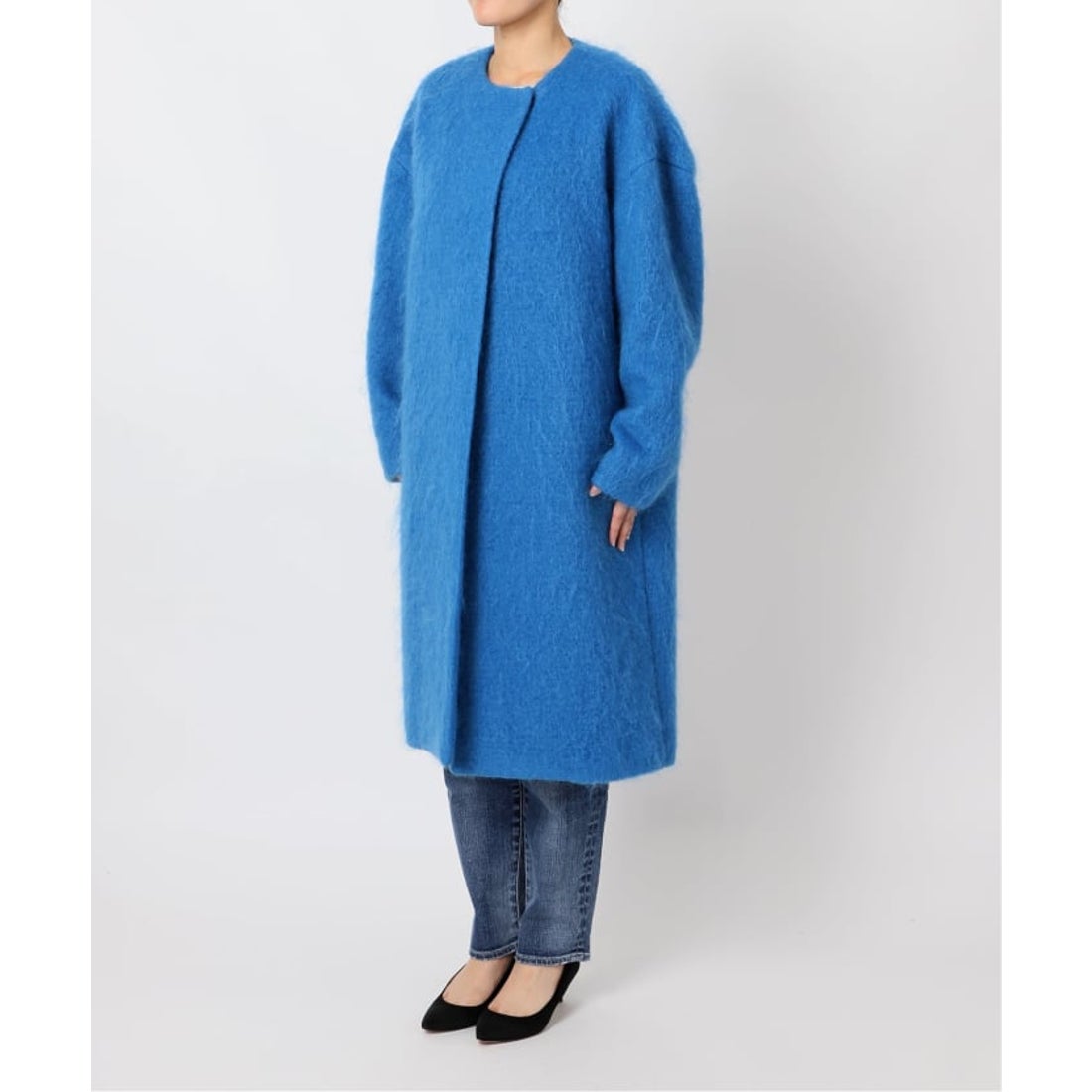 スピック＆スパン Spick & Span シャギーコクーンコート （グレーB