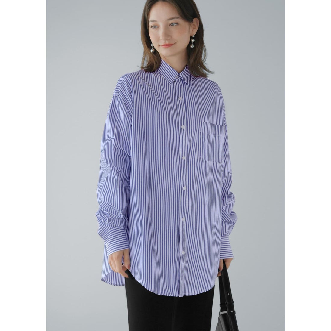 名巧は愚なるが如し ブルーストライプシャツ XL ずとまよ。名巧は愚