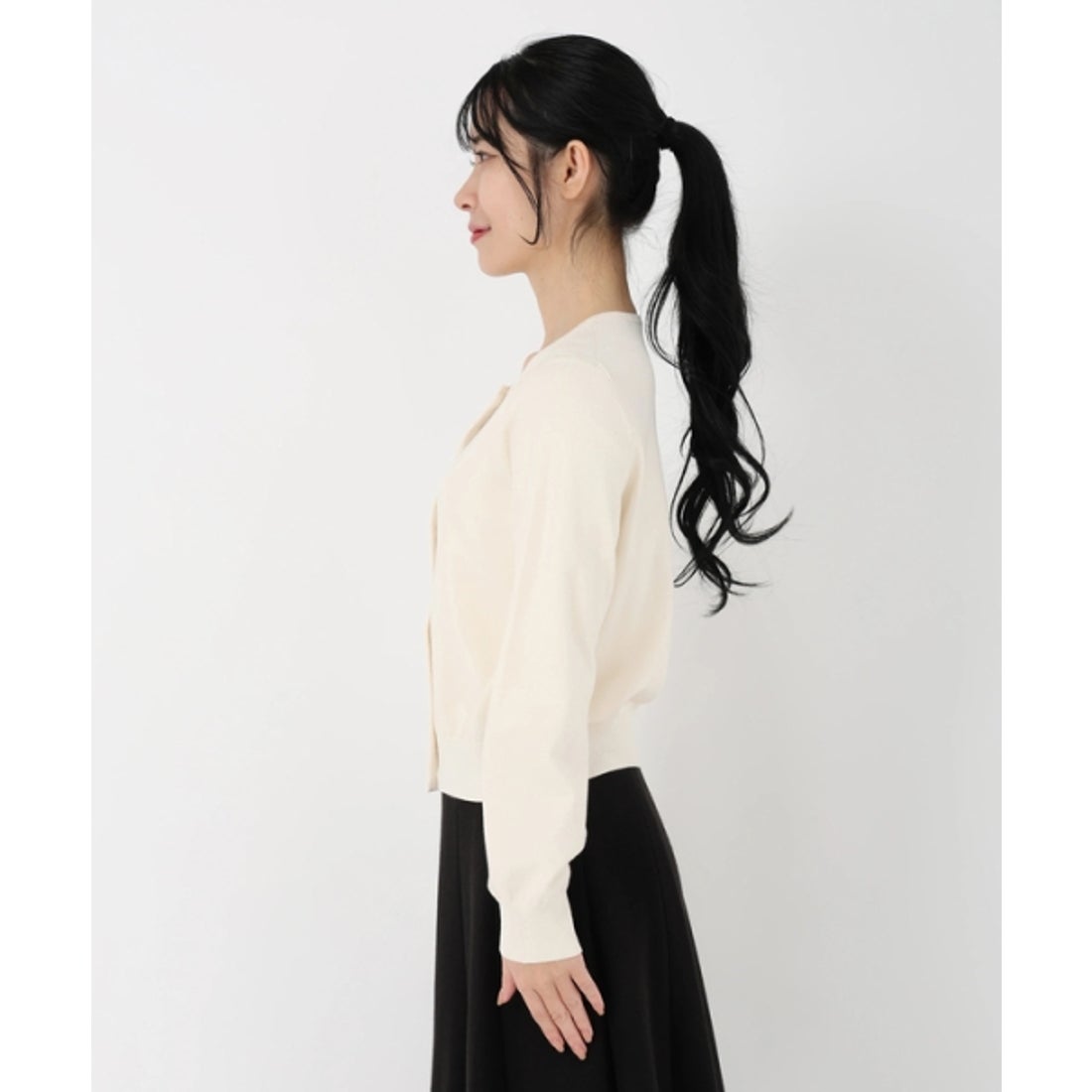 ストロベリーフィールズ STRAWBERRY FIELDS バレリーナモチーフニット