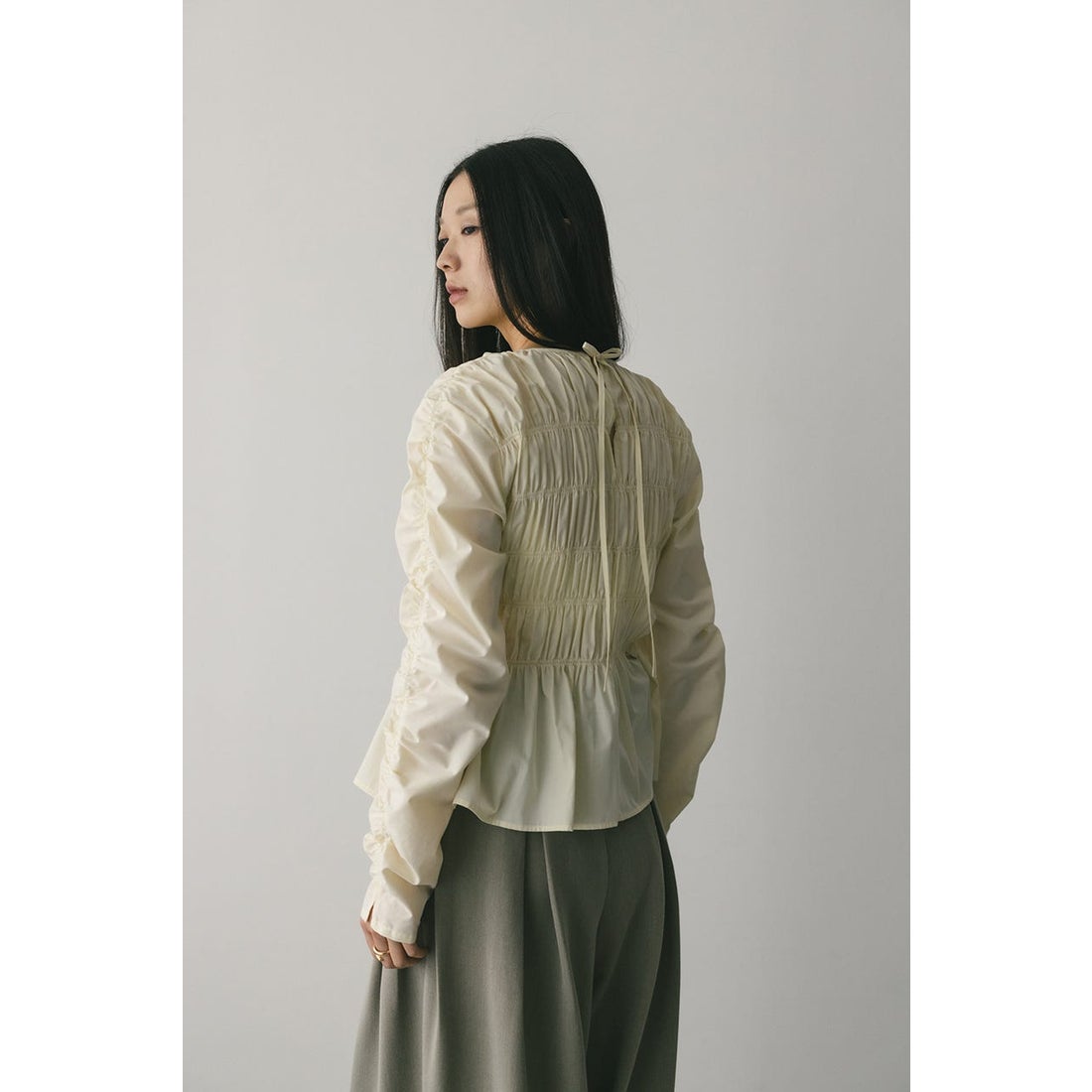 STYLEMIXER シャーリングブラウス KHA -ファッション通販 FASHION WALKER