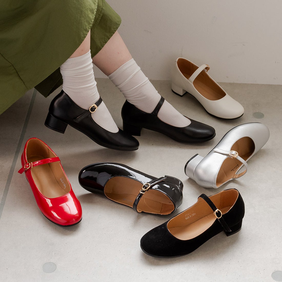 シュベック SVEC メリージェーン Mary Jane / ストラップ パンプス