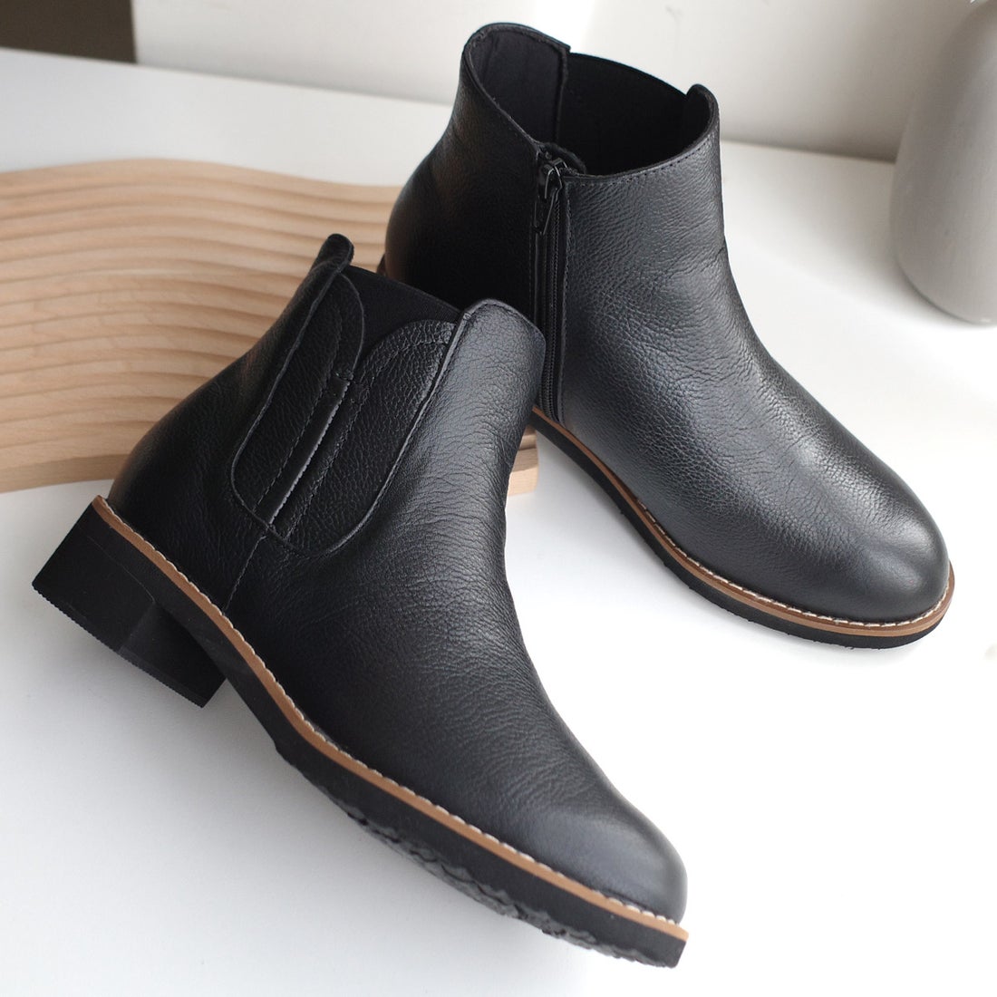 ポインター pointer 本革 サイドゴアブーツ ショートブーツ レディース