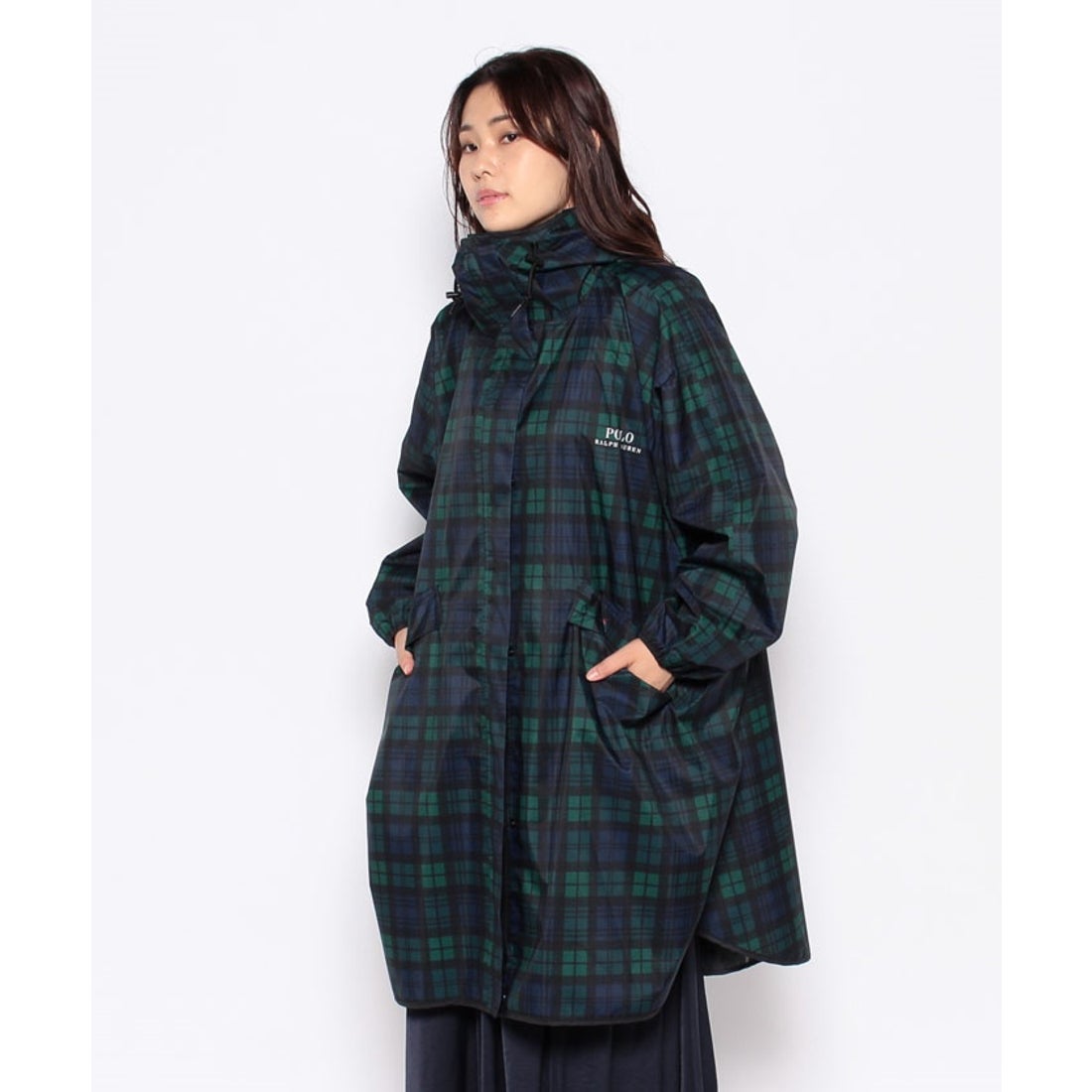 POLO RALPH LAUREN レインコート レインポンチョ チェック ロゴ ワン