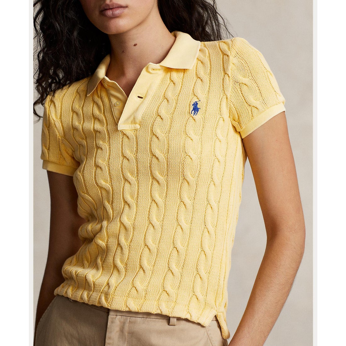 ポロ ラルフ ローレン POLO RALPH LAUREN ケーブルニット ポロシャツ