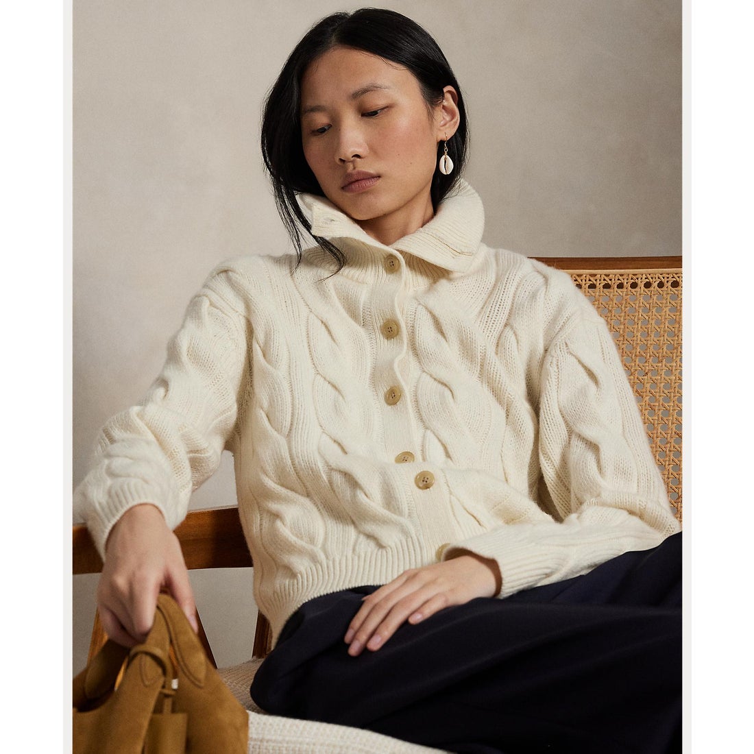 ポロ ラルフ ローレン POLO RALPH LAUREN ケーブル ウールカシミヤ