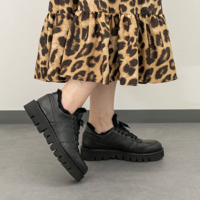 パスクッチ PASCUCCI ラウンドトウチロリアンシューズ （グレー