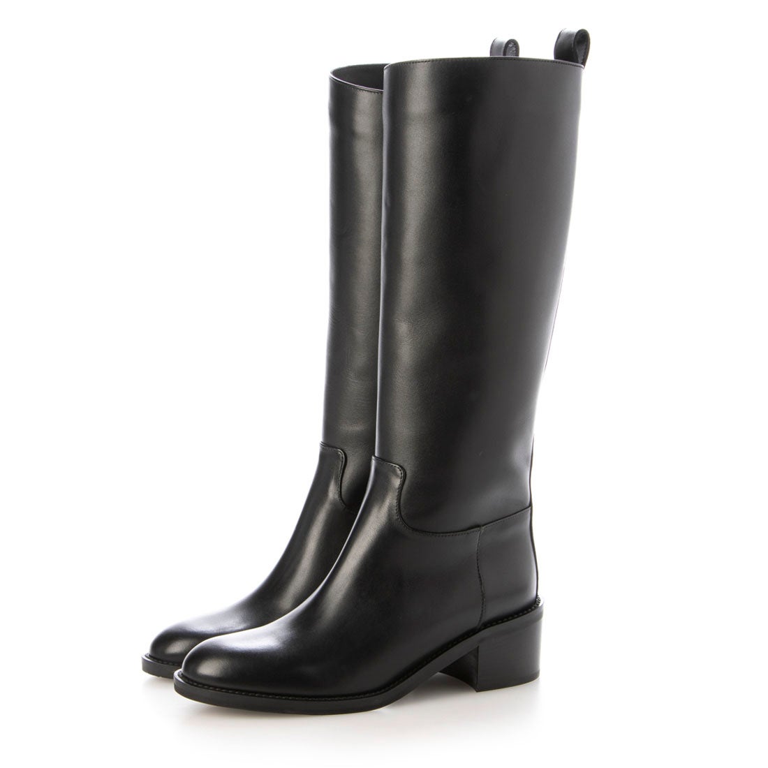 パスクッチ PASCUCCI ラウンドトウベーシックレザーロングブーツ