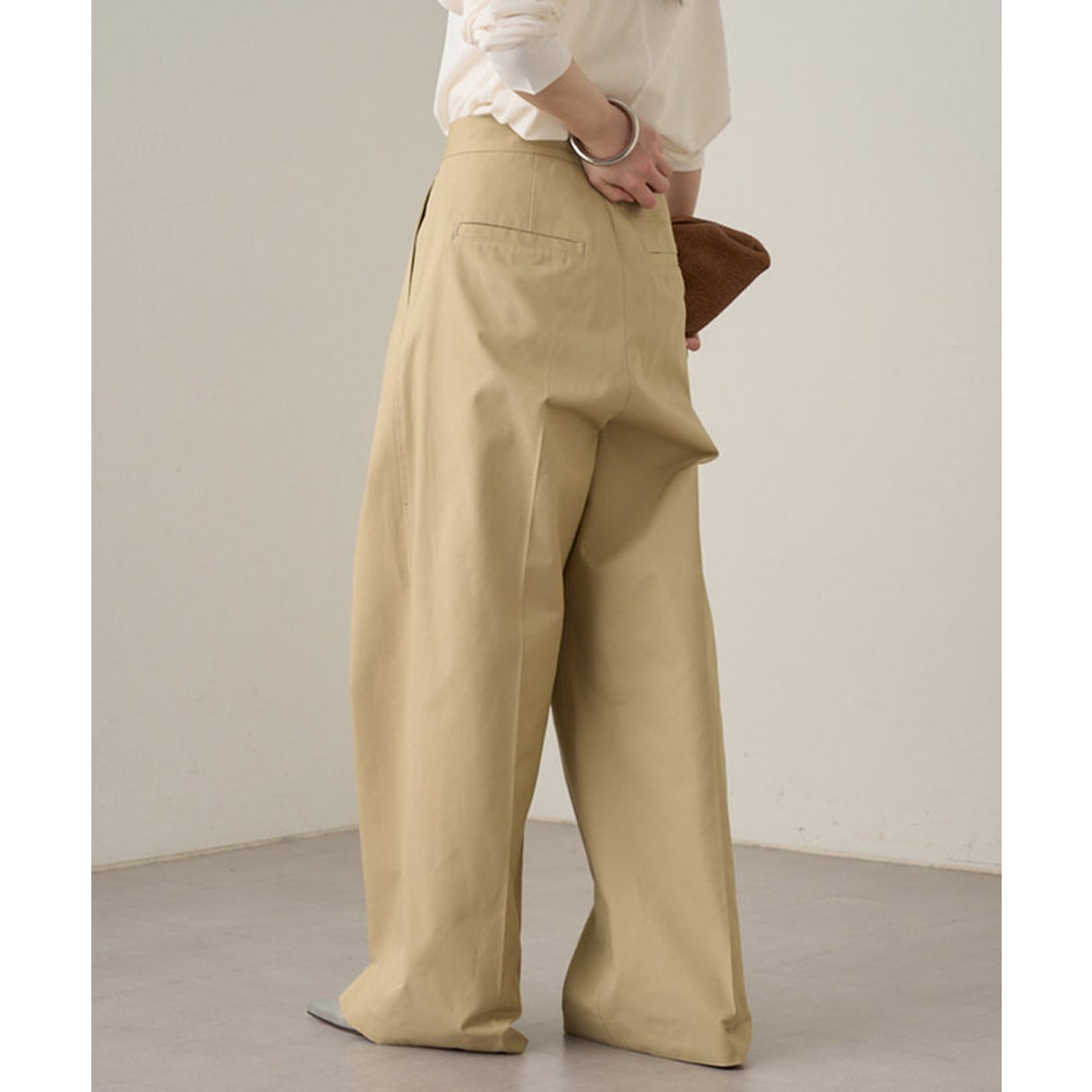 パル PAL 【Loungedress】チノタックパンツ （beige） -アウトレット