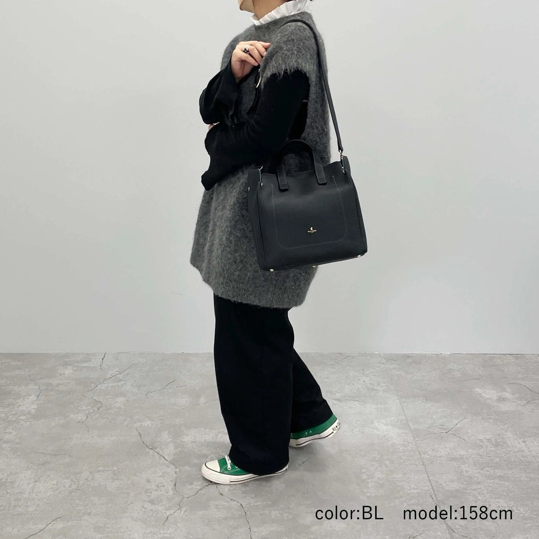 ペレボルサ PELLE BORSA 「レネット」2WAYバッグ （ミントグリーン