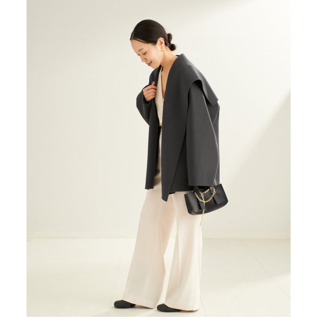 プラージュ Plage 《追加》ハミルトン DRAPE MIDDLE コート （グレー