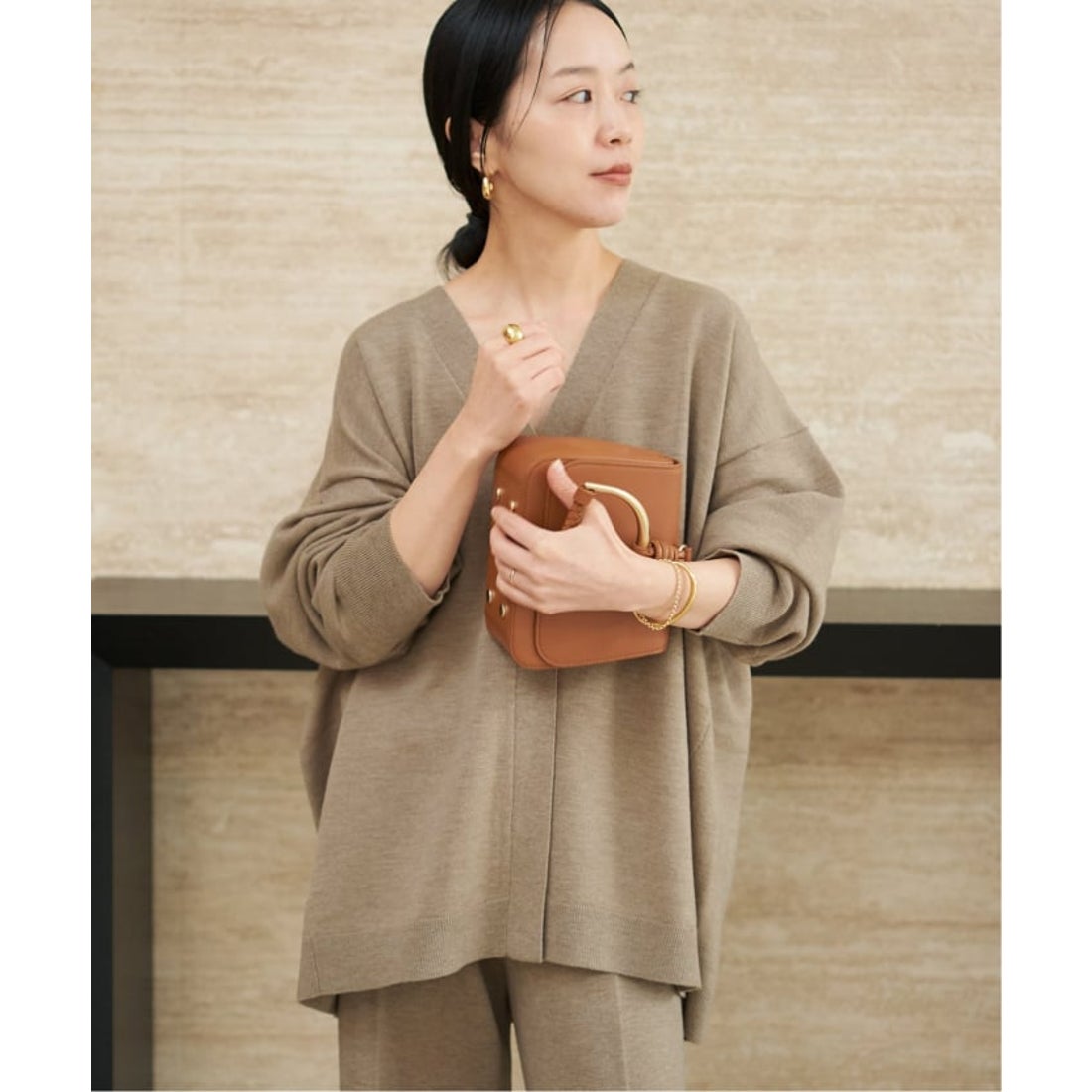 プラージュ Plage CASH TOUCH カーディガン （グレーB） -ファッション