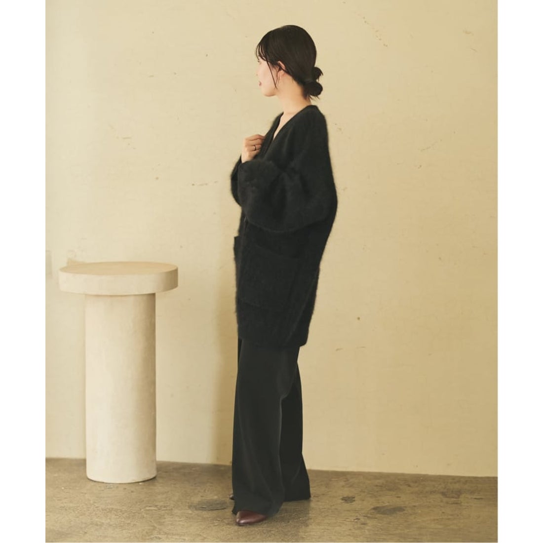 プラージュ Plage Fur Midi カーディガン （ベージュ A