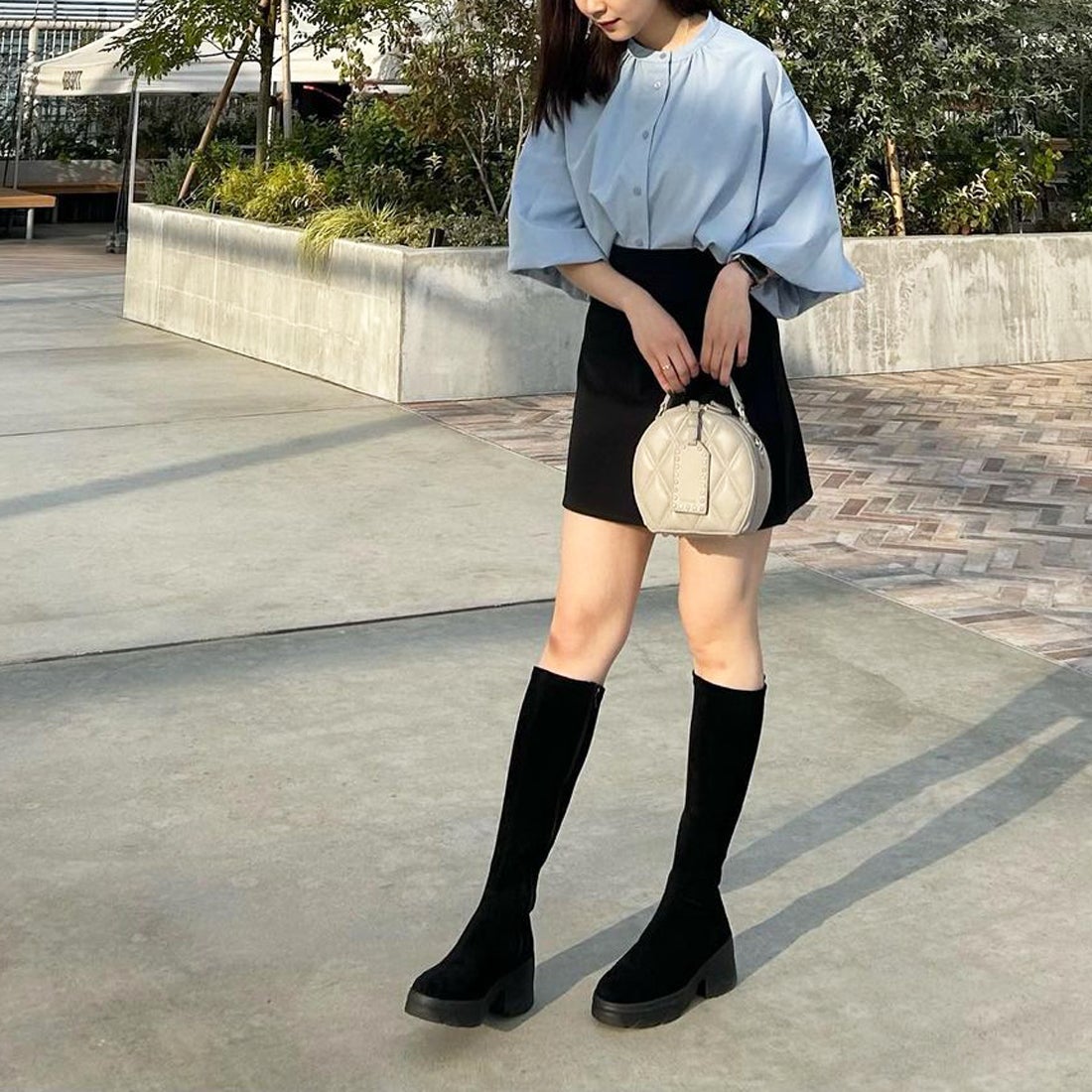 プラスダイアナ ＋diana 【軽量】厚底ボリュームソールストレッチ