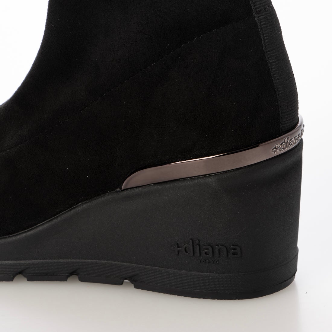 プラスダイアナ ＋diana 【軽量】ストレッチショートブーツ 6cm （黒