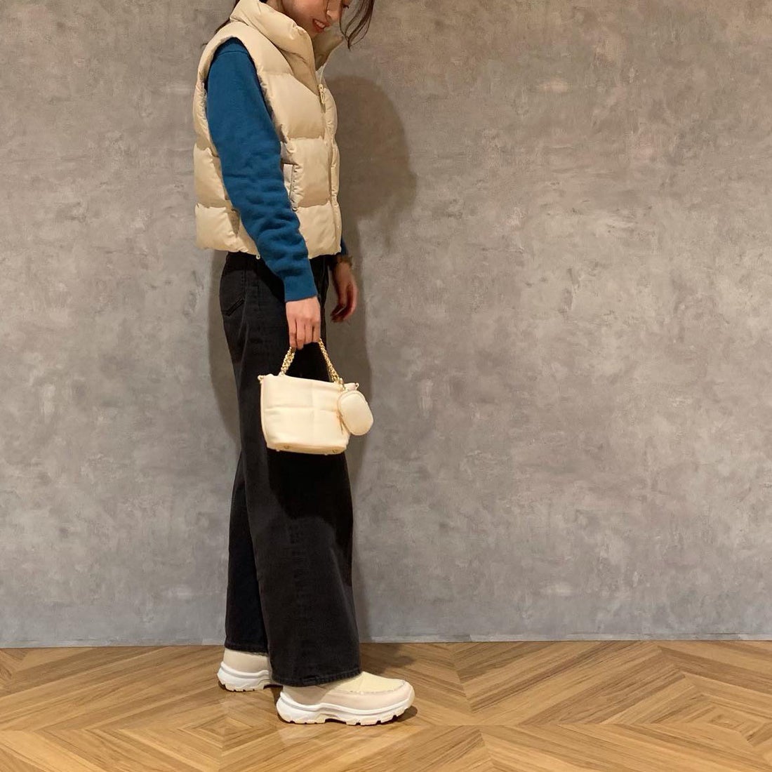 プラスダイアナ ＋diana グリッター ショート丈スノーブーツ