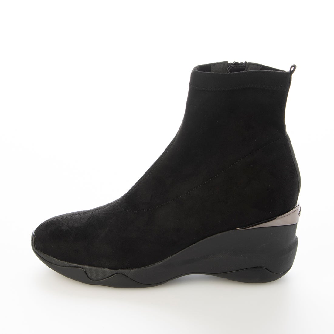 プラスダイアナ ＋diana 【6㎝】ウェッジソール ショートブーツ （黒