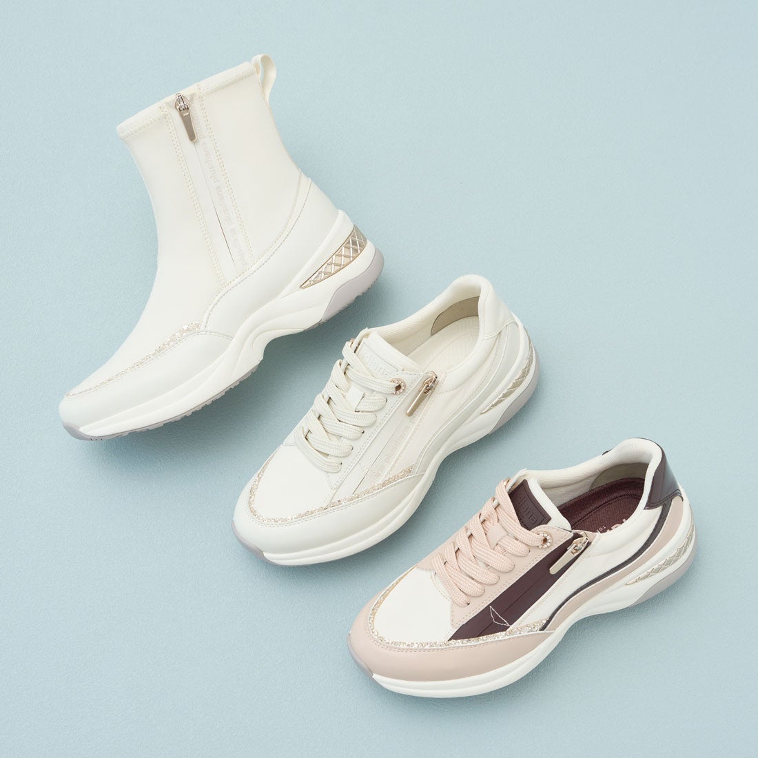 プラスダイアナ ＋diana 【レイン対応】オールウェザーショートブーツ