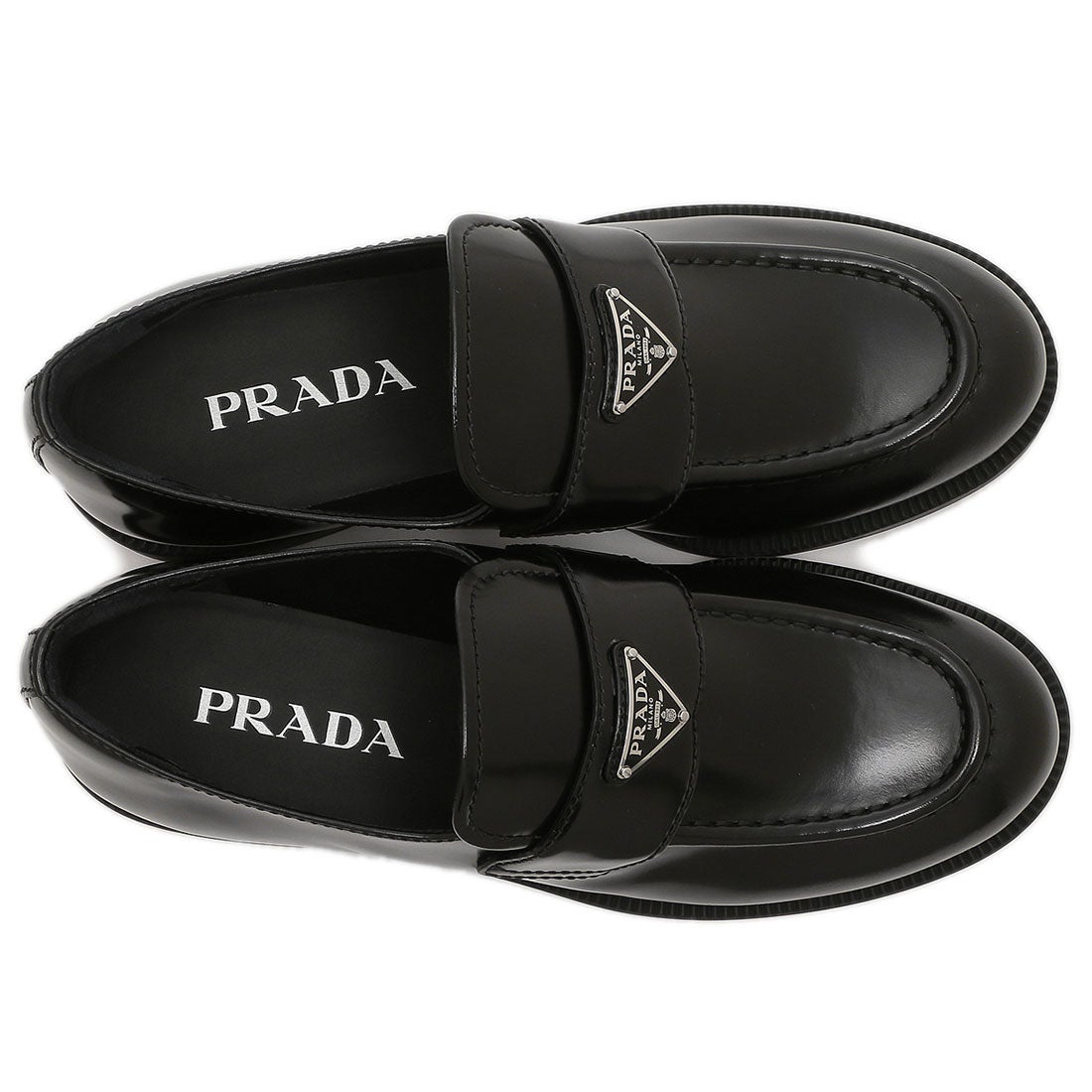プラダ PRADA ローファー オックスフォード ブラッシュドレザー