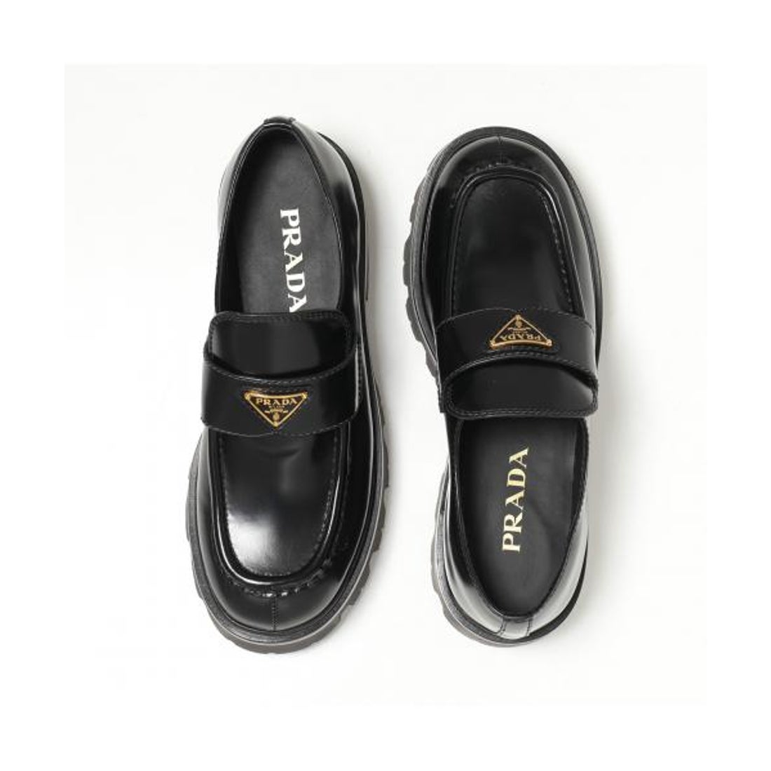 プラダ PRADA PRADA ローファー 1D185O 055 ブラッシュドレザー 厚底