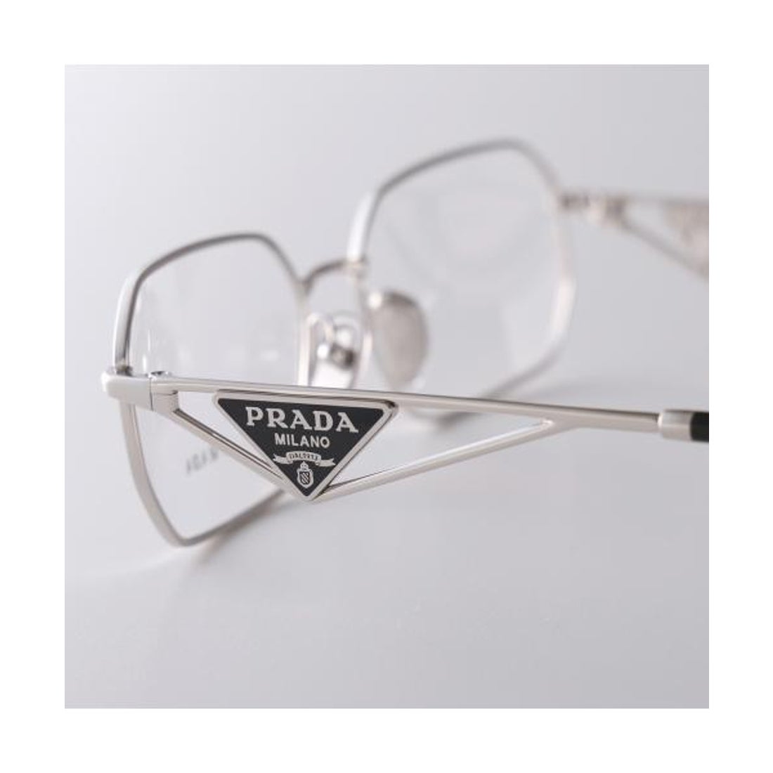 プラダ PRADA PRADA メガネ VPR A53V ポリゴン型 メタルフレーム