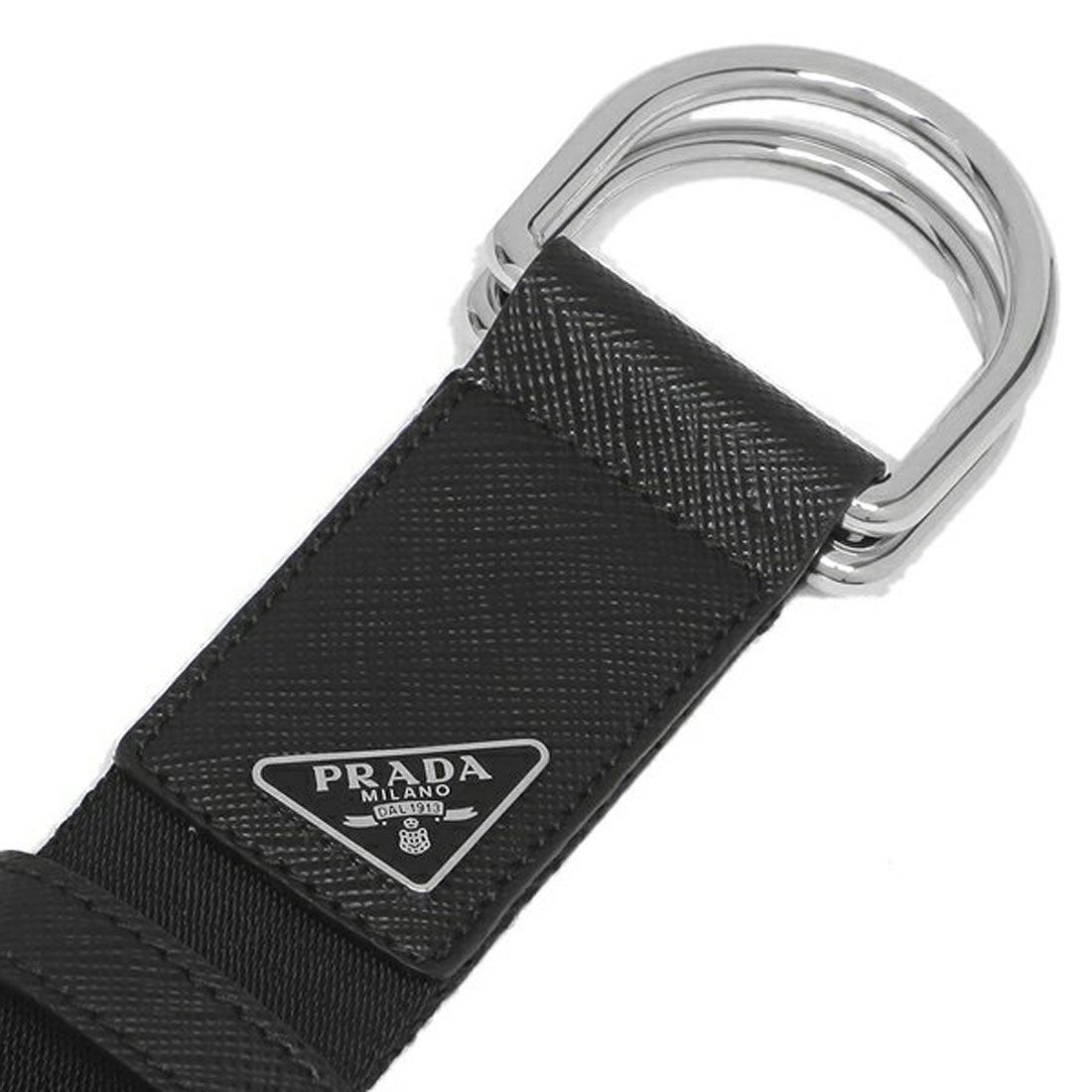 プラダ PRADA ベルト トライアングルロゴ ブラック メンズ PRADA