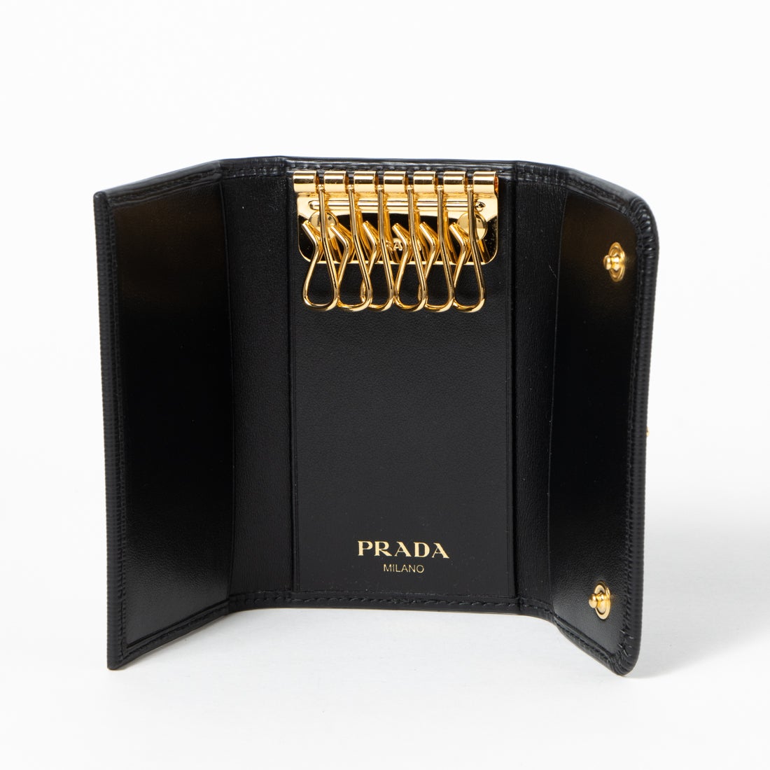 プラダ PRADA ☆レザーキーケース - PORTACHIAVI GANCI IN PELLE