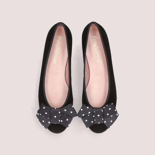 MARILYN leather（マリリン レザー）バレエシューズ （NEGRO） -Pretty