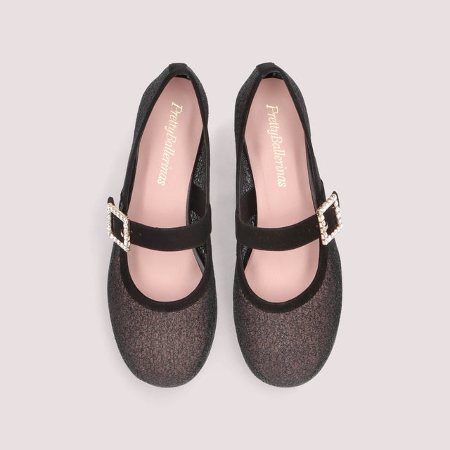 レディース バレエシューズ (ブラック / 黒色) -Pretty Ballerinas