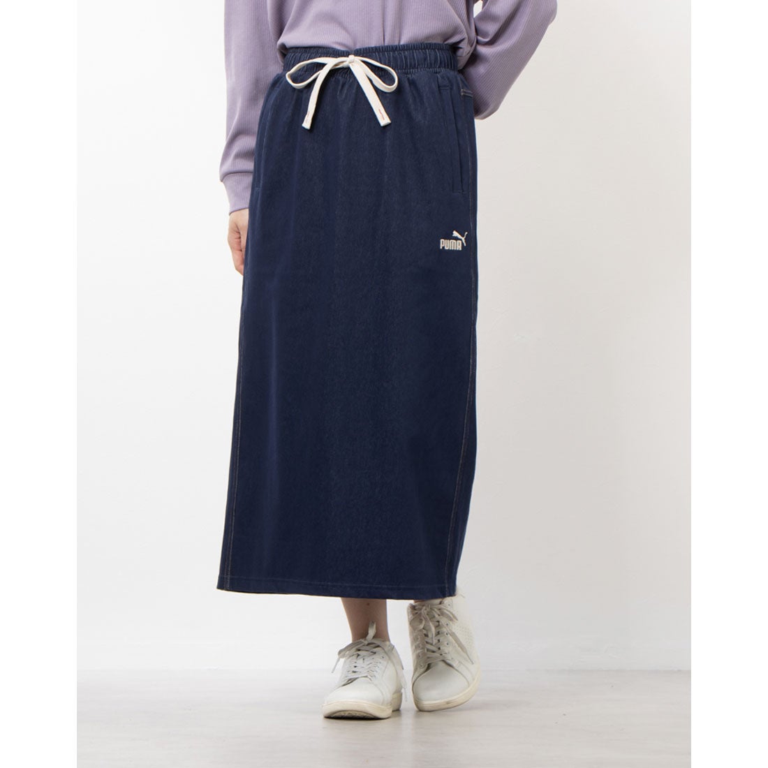 プーマ PUMA レディース CORE HERITAGE デニム ライク ニット スカート