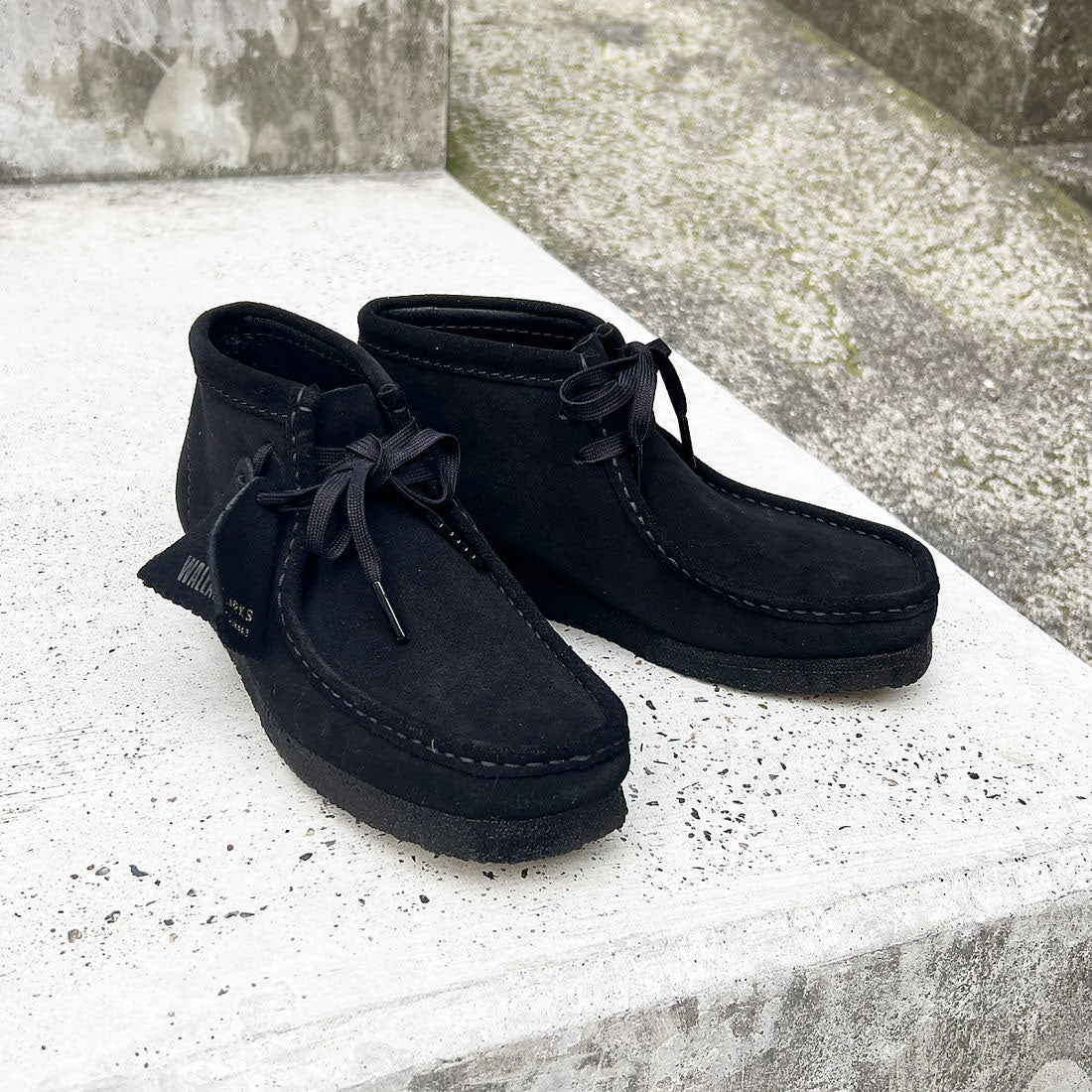 ✨極美品✨クラークス Clarks ワラビー オールレザー【25.5】ブラック
