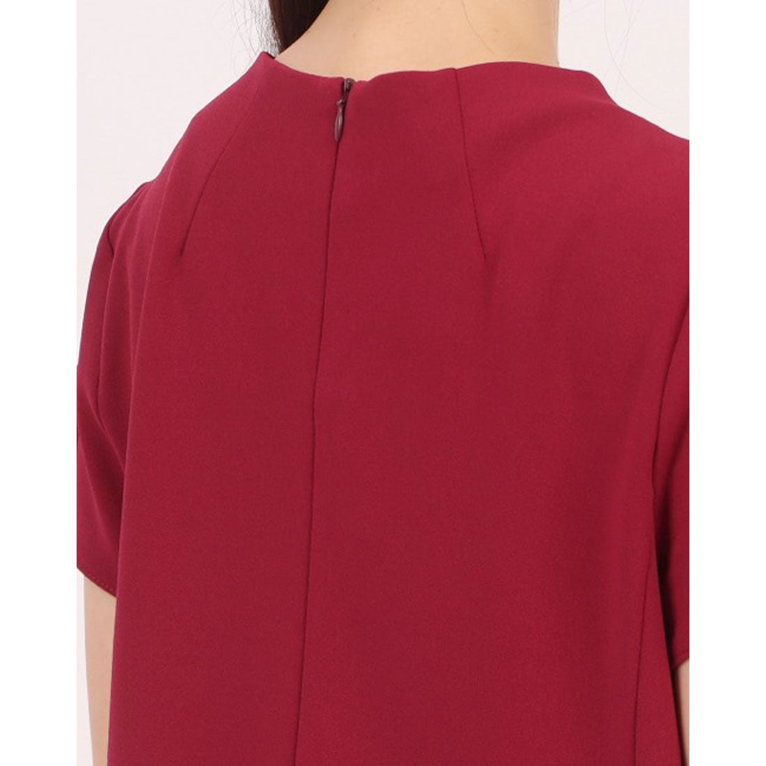 リナシメント RINASCIMENTO ダーツデザインワンピース （Bordeaux