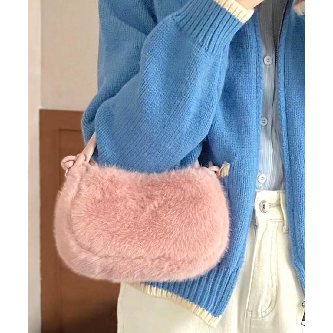 リフ Riff ファーバッグ ふわふわ もこもこ ハンドバッグ ショルダー