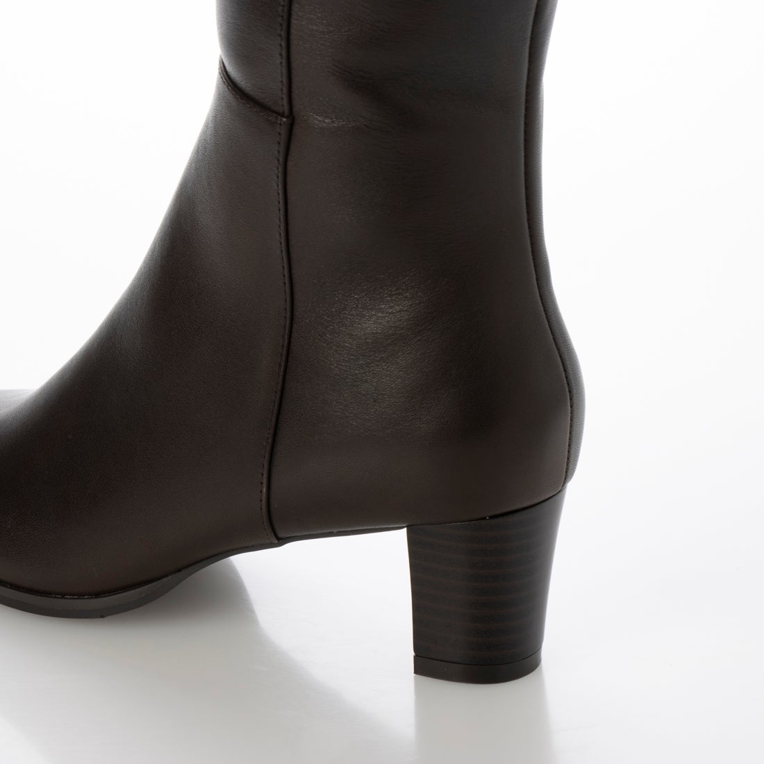 リズ ラフィーネ Riz raffinee ラウンドトゥロングブーツ （ダーク