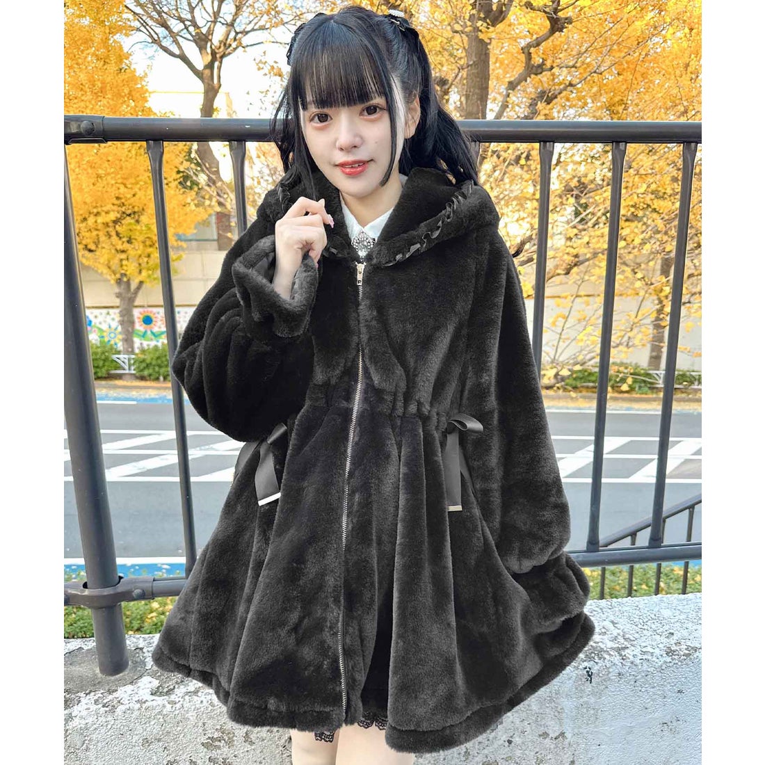 ゆ*ら様 コヤンイサムチョン 薔薇柄クラウディちゃん ブラックファー