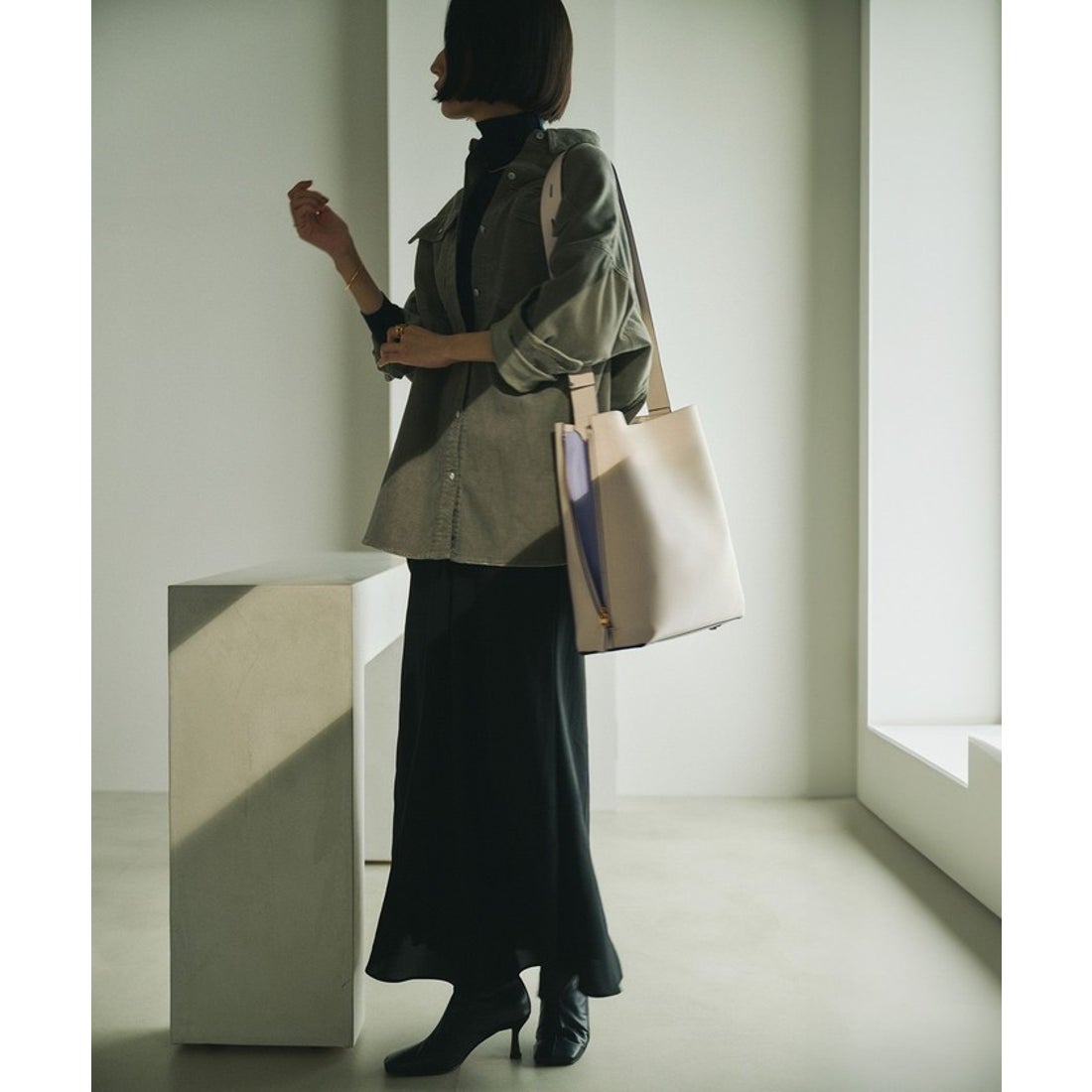 ロペ ROPE' 【E'POR】Y BAG Shoulder Large（サイドジップショルダー