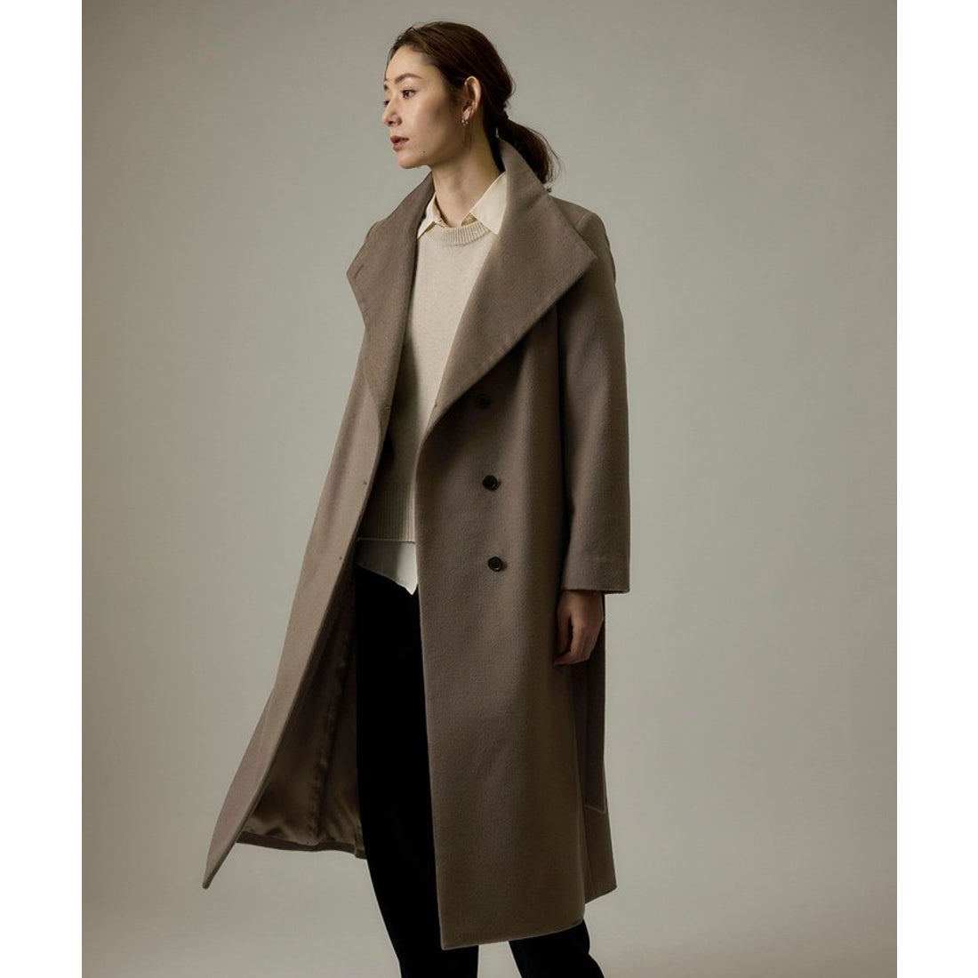 ロペ ROPE' プレミアムカシミヤ ロングコート【逸品・マルチWAY