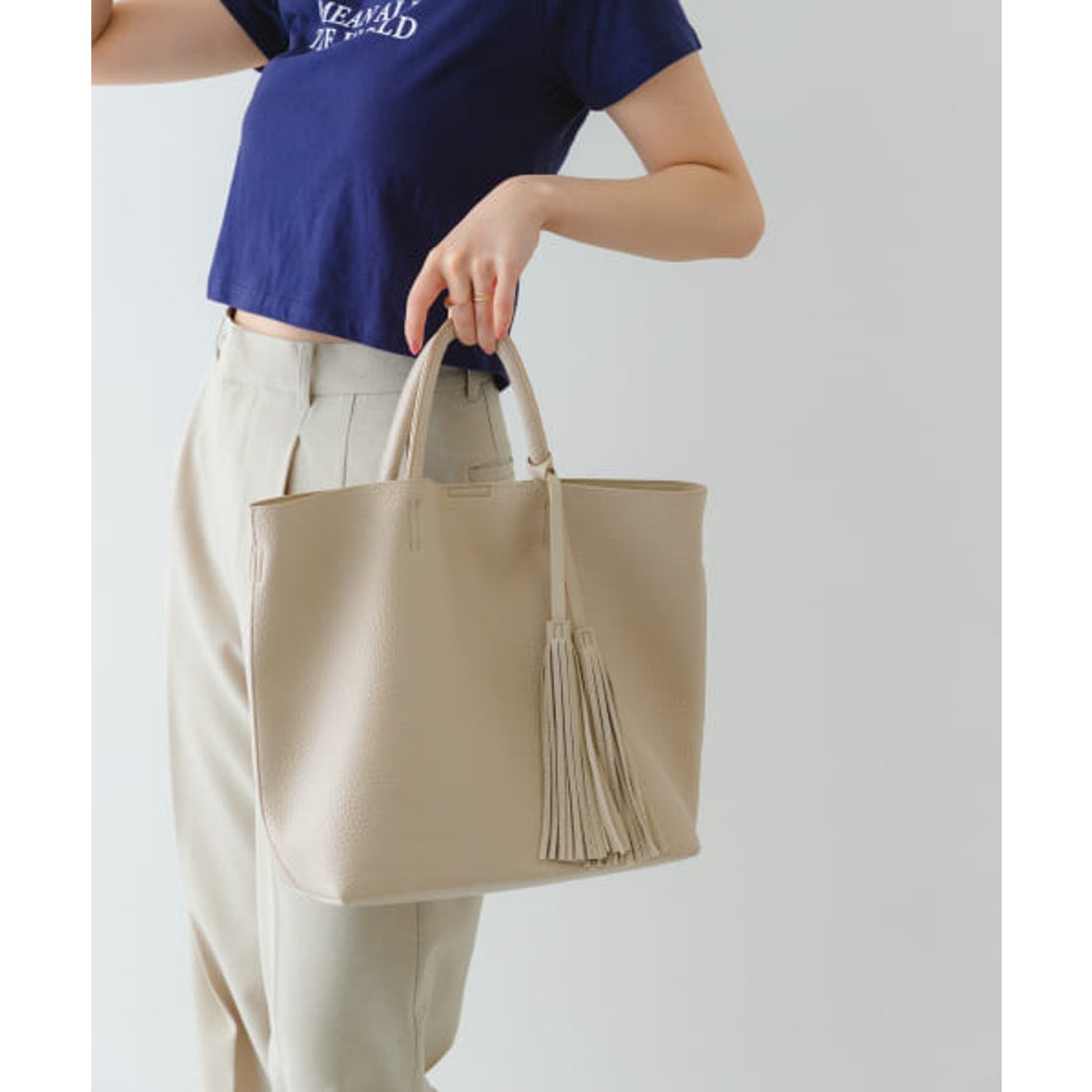 ロデスコ RODE SKO 【予約】タッセル軽量2WAYシンプルトートバッグ